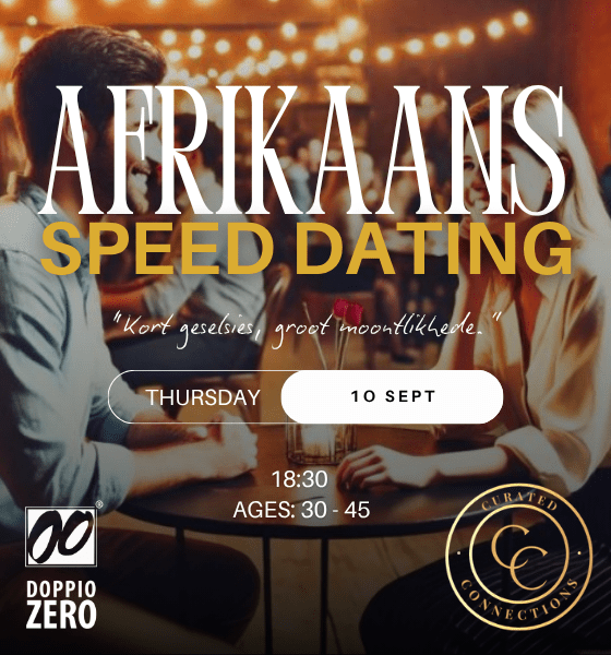 10 Sep - Afrikaans Speed Dating (Pretoria)